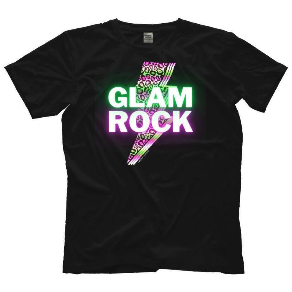 Glamrock Leopard Bolt Logo Best Seller Black Shirt